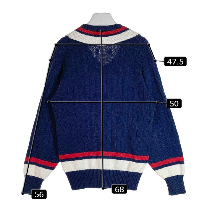 POLO Ralph Lauren ポロ ラルフローレン チルデン コットン ケーブルニット 80'S ネイビー sizeS 瑞穂店