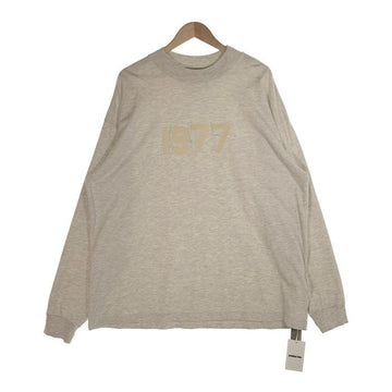 ESSENTIALS エッセンシャルズ 1977 プリント ロングスリーブTシャツ ライトグレー Size L 福生店