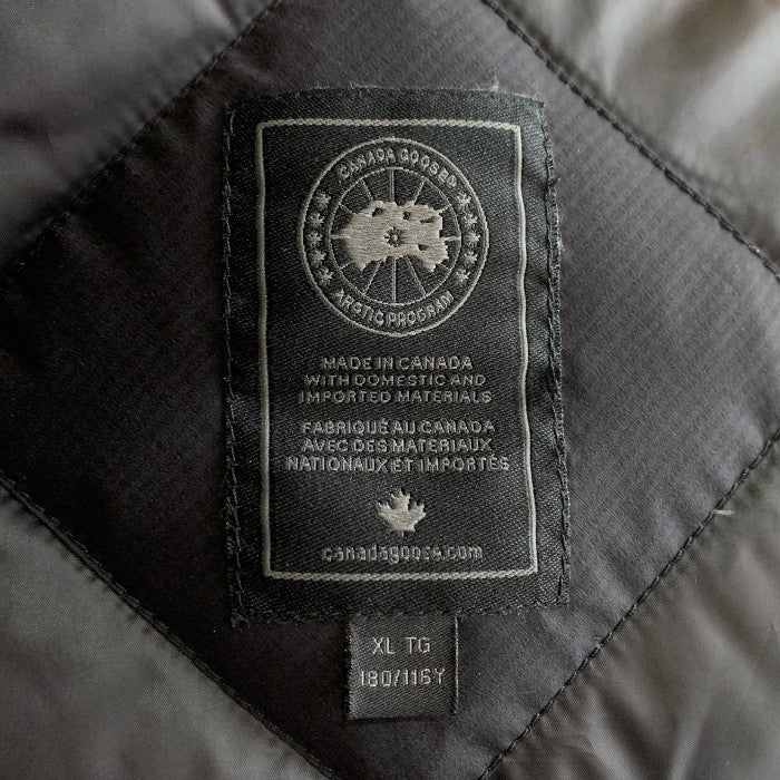 CANADA GOOSE カナダグース LODGE HOODY ロッジフーディ ダンジャケット ブラック 5078MB Size XL 福生店