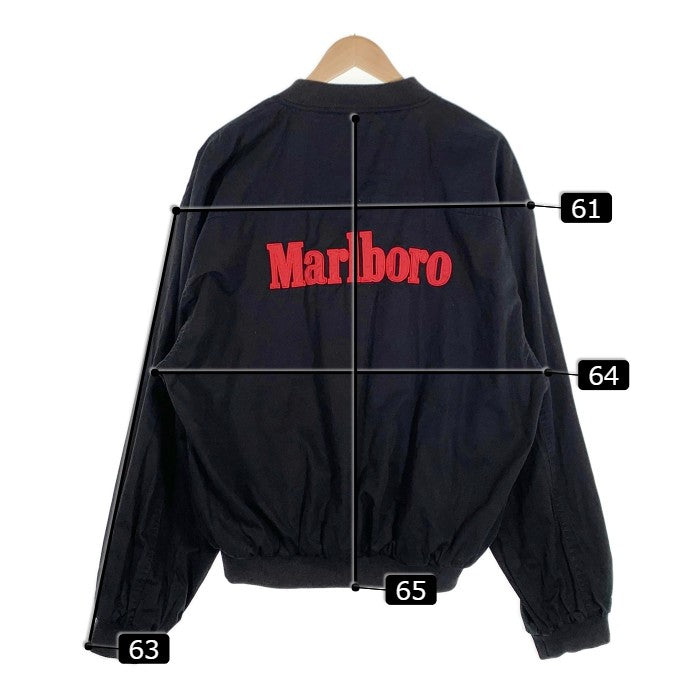90's Marlboro マルボロ リバーシブル リブブルゾン ジャケット ブラック レッド Size XL 福生店