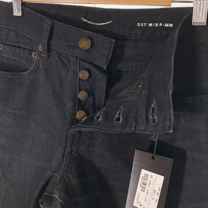 SAINTLAURENT PARIS サンローランパリ ブラックデニムパンツ スリムストレート 670614 YF899 Size 28 福生店