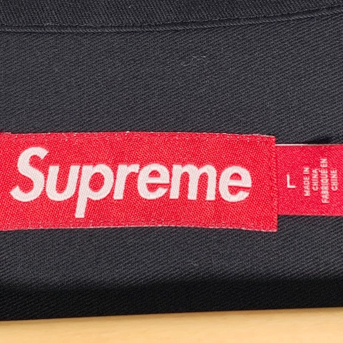 SUPREME シュプリーム 23AW Thermal Sleeve Work Shirt サーマルスリーブ ワークシャツ ブラック Size L 福生店