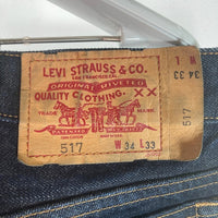 Levi's リーバイス 517 ブーツカット デニムパンツ USA製 インディゴ sizeW34 瑞穂店