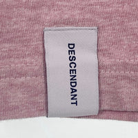 DESCENDANT ディセンダント リンガー クルーネック Tシャツ バーガンディ sizeL 瑞穂店