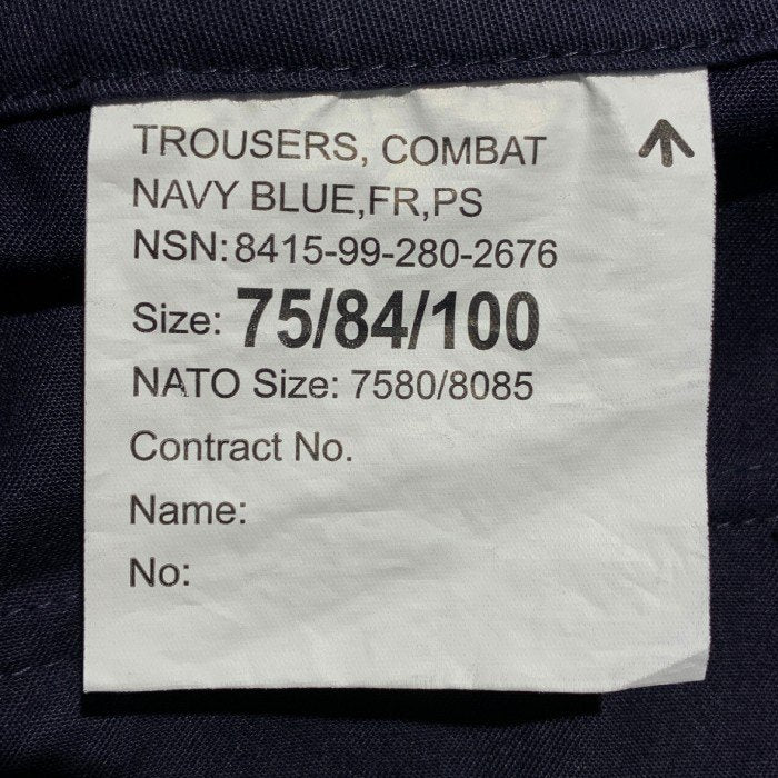 ROYAL NAVY ロイヤルネイビー イギリス軍 コンバットトラウザー パンツ ネイビー 8415-99-280-2676 Size w84cm 福生店