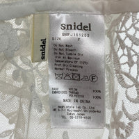 snidel スナイデル フラワー 刺繍 レース ガウン swffj161253 ホワイト sizeF 瑞穂店