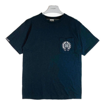 CHROME HEARTS クロムハーツ セメタリーバックプリント ホースシュークロス スクロールラベル ポケット Tシャツ ブラック sizeM 瑞穂店
