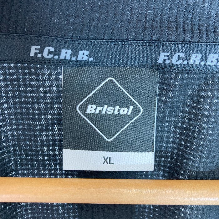 F.C.Real Bristol FCRB ブリストル POLARTEC MICRO SMALL GRID FLEECE ZIP UP JACKET FCRB-222046 フリース ジップアップ ジャケット 2022AW ブラック sizeXL瑞穂店