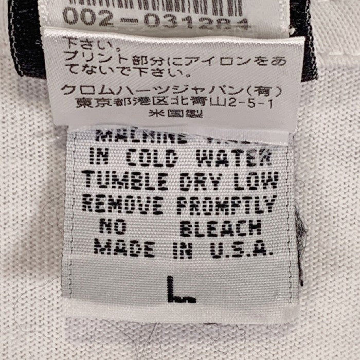 Tシャツ/カットソー(半袖/袖なし)Chrome Hearts クロムハーツ DAGGER PRINT TEE ダガー プリント Tシャツ ホワイト Size L