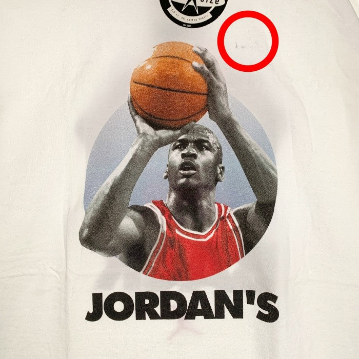 90's NIKE ナイキ Michael Jordan マイケルジョーダン JORDAN’S BACK 45 Tee プリントTシャツ ホワイト USA製 デッドストック ② Size XL
