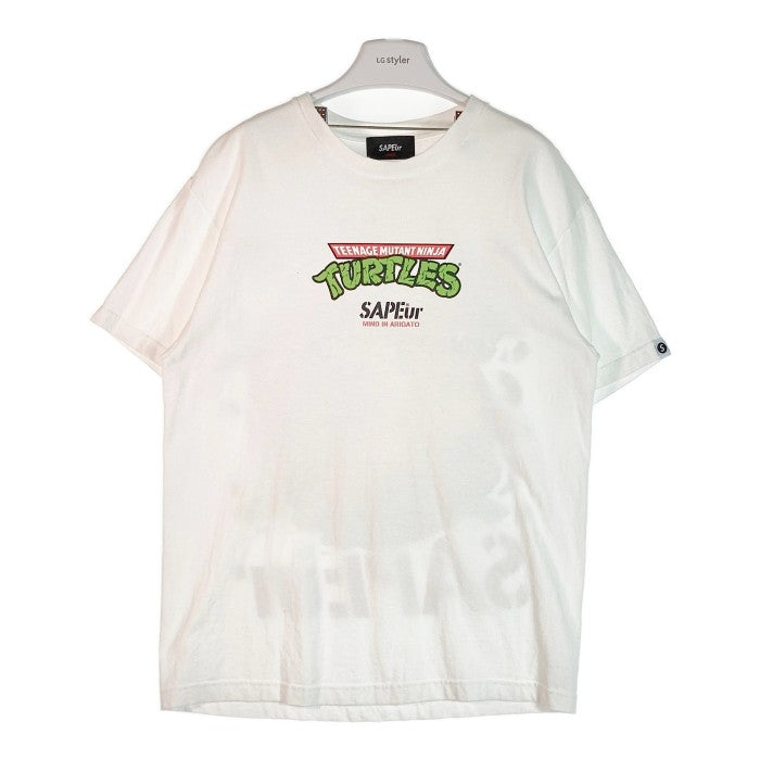 SAPEur サプール TURTLES タートルズ Tシャツ ホワイト sizeL 瑞穂店