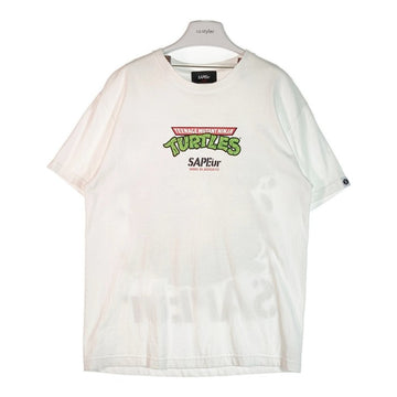 SAPEur サプール TURTLES タートルズ Tシャツ ホワイト sizeL 瑞穂店