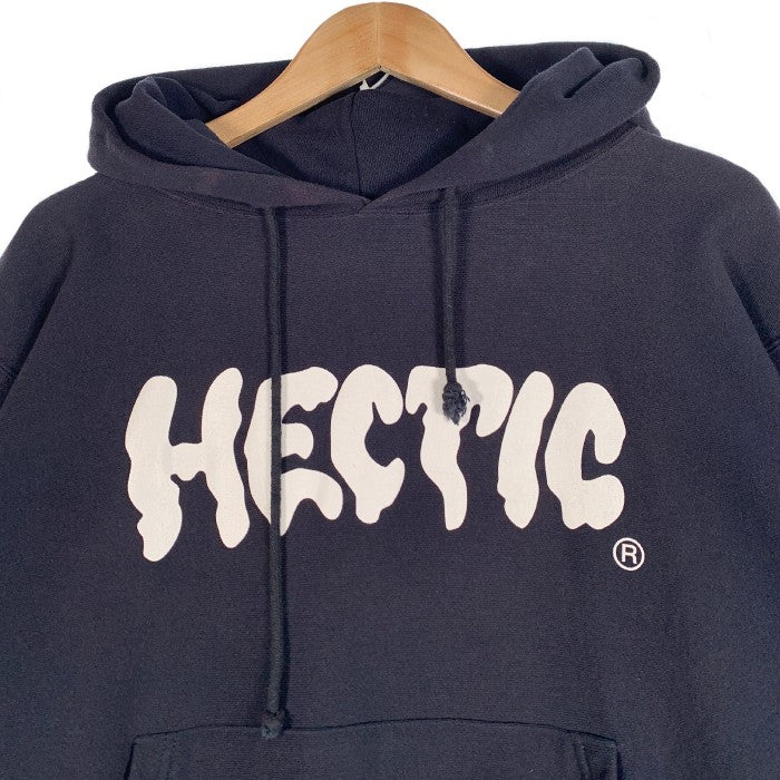 HECTIC ヘクティク リバースウィーブ スウェットパーカー チャンピオン ネイビー Size L 福生店