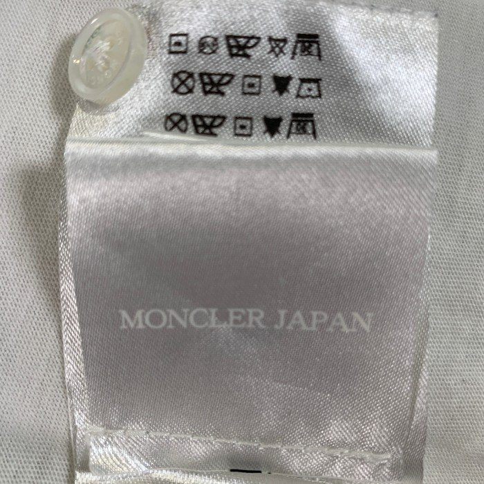 MONCLER モンクレール MAGLIA POLO コットン レイヤードポロシャツ ホワイト 訳あり Size XS 福生店