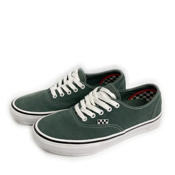 VANS ヴァンズ SKATEBOADING POPCUSH AUTHENTIC スウェードスニーカー グリーン size26.5cm 瑞穂店