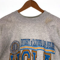 90's UCLA プリント スウェットクルーネックトレーナー ULTRA SWEATS グレー Size L 福生店