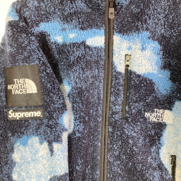 Supreme×The North Face シュプリーム×ノースフェイス NA52100I Bleached Denim Print Fleece Jacket 21AW フリース ブルー sizeS 瑞穂店