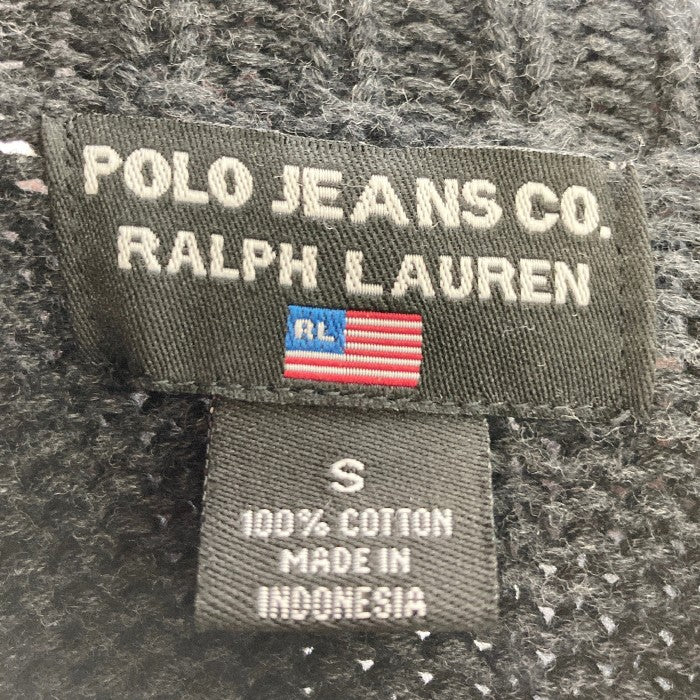 Polo Jeans Company ポロジーンズ リブニットタートル コットン グレー sizeS 瑞穂店