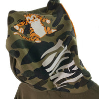 A BATHING APE アベイシングエイプ TIGER FULL ZIP HOODIE タイガーフルジップフーディー スウェットパーカー オリーブ 001ZPI301014M Size XL 福生店