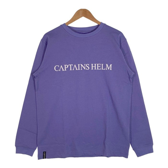 CAPTAINS HELM キャプテンズヘルム 23SS LDN LOGO LS TEE ロゴプリント ロングスリーブTシャツ バイオレット Size L 福生店