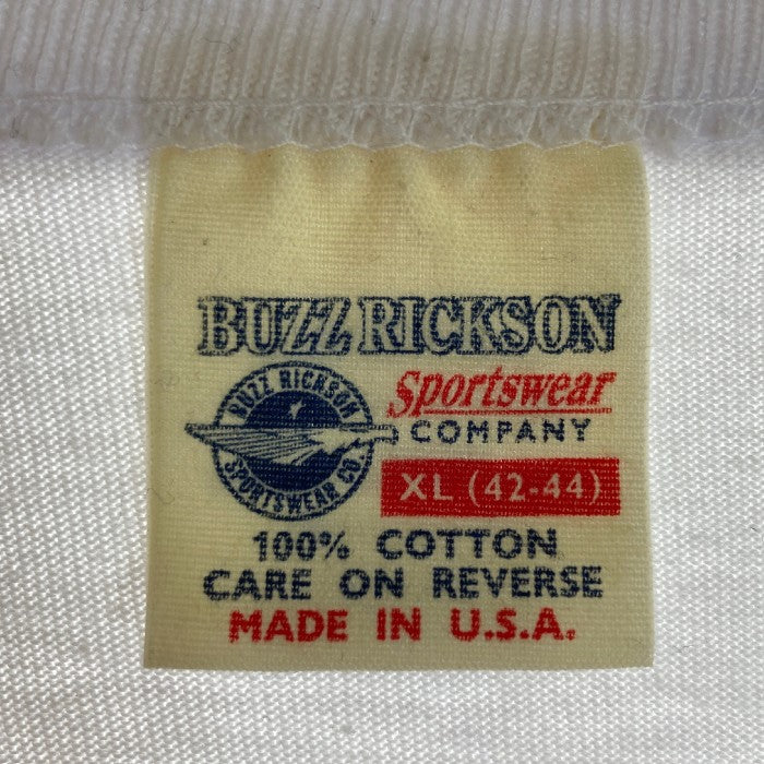 BUZZ RICKSON’S バズリクソンズ 334th FTR INTCPSQ EAGLES" MADE IN USA BR68632 L/S Tee ホワイト sizeXL 瑞穂店