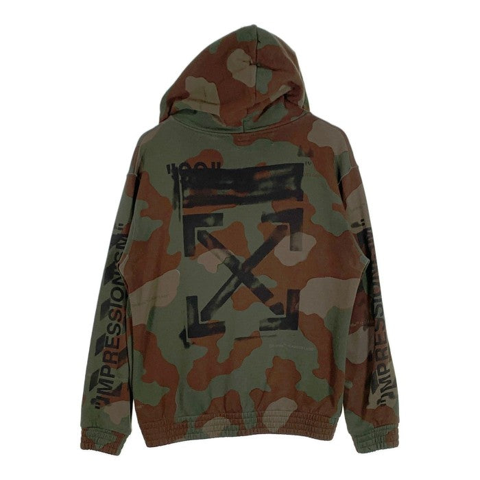 OFF-WHITE オフホワイト Camouflage Hoodies カモフラージュ ジップアップパーカー 並行品 Size M 福生店