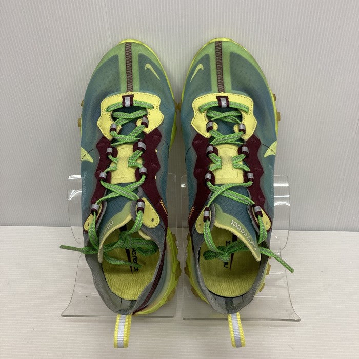 NIKE×UNDERCOVER ナイキ×アンダーカバー REACT ELEMENT 87 スニーカー BQ2718-400  ネオンイエロー×ライトブルー size25cm 瑞穂店