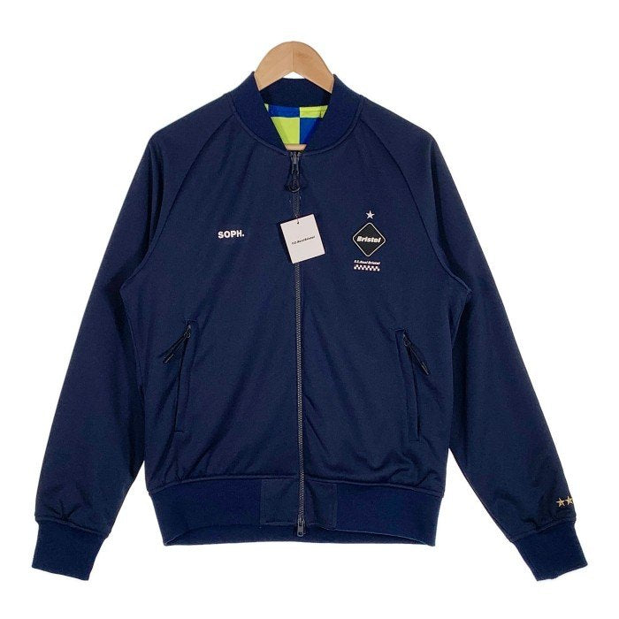 F.C.R.B. エフシーレアルブリストル 19SS REVERSIBLE PDK JACKET リバーシブル ジャケット ネイビー チェッカーフラッグ FCRB-190000 Size M 福生店