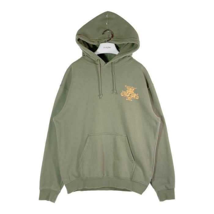 HUF ハフ PF00570 23SS PAID IN FULL PULLOVER HOODIE プルオーバー パーカー オリーブ sizeM 瑞穂店