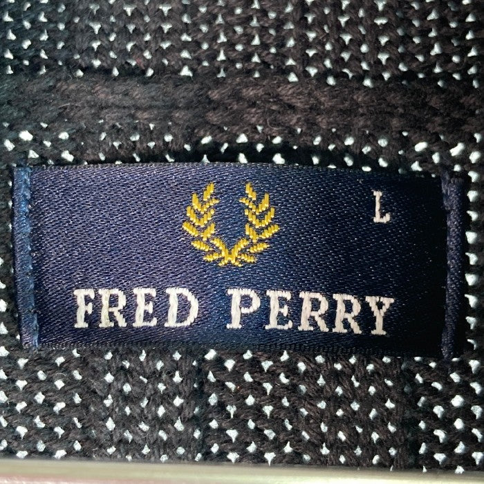 FRED PERRY フレッドペリー ハイネックニット 長袖 ブラック sizeL 瑞穂店