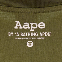 AAPE BY A BATHING APE エーエイプ ロングスリーブTシャツ プリント オリーブ Size XL 福生店