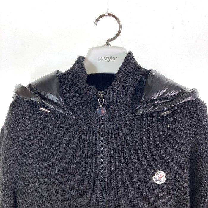 MONCLER モンクレール ダウン切替ニットジャケット MAGLIONE TRICOT CARDIGAN 420919436900 ブラック sizeM 瑞穂店