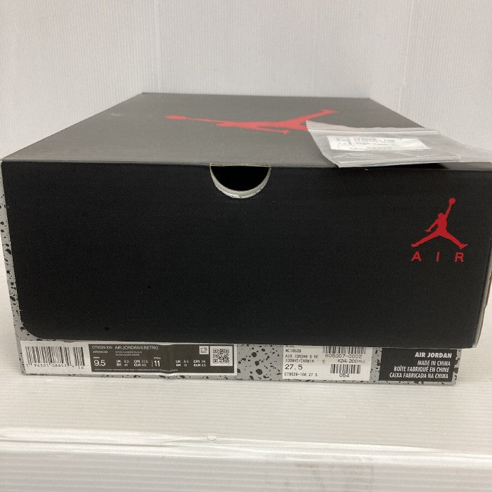 NIKE ナイキ AIR JORDAN 6 RETRO CARMINE エアジョーダン6 カーマイン CT8529-106  ホワイト×レッド size27.5cm 瑞穂店