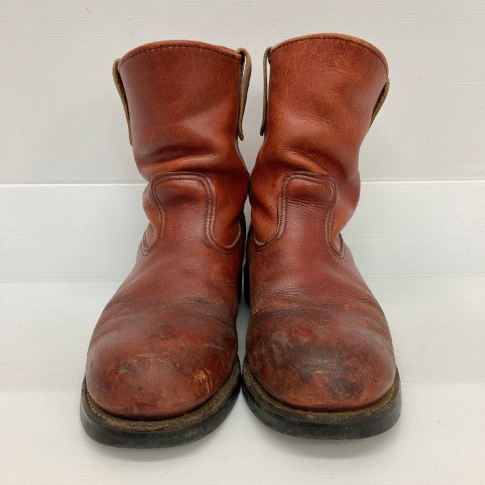 REDWING レッドウィング 495 PECOS BOOTS ペコスブーツ スチールトゥ 赤茶 size9.5EE 瑞穂店