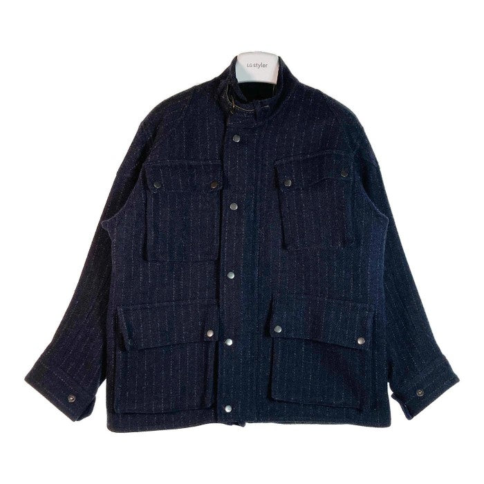 HARRIS TWEED×GLENN DYLANN ハリスツイード × グレンディランSHIPS別注 ウールジャケット ネイビー sizeM 瑞穂店