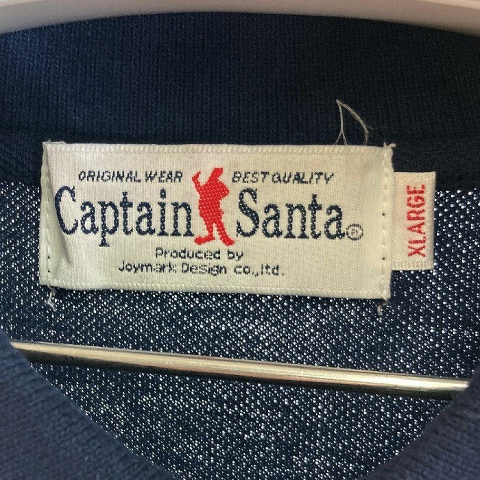 CAPTAIN SANTA キャプテンサンタ HIS FRIENDS ポロシャツ ネイビー sizeXL 瑞穂店
