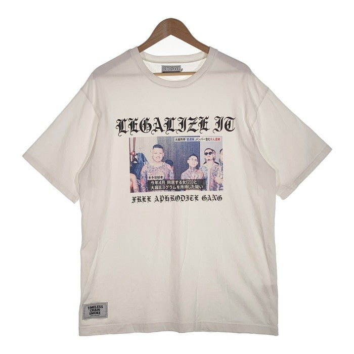 BUDSPOOL バッズプール APHRODITE GANG フォト Tシャツ 舐達麻 ホワイト Size XL 福生店