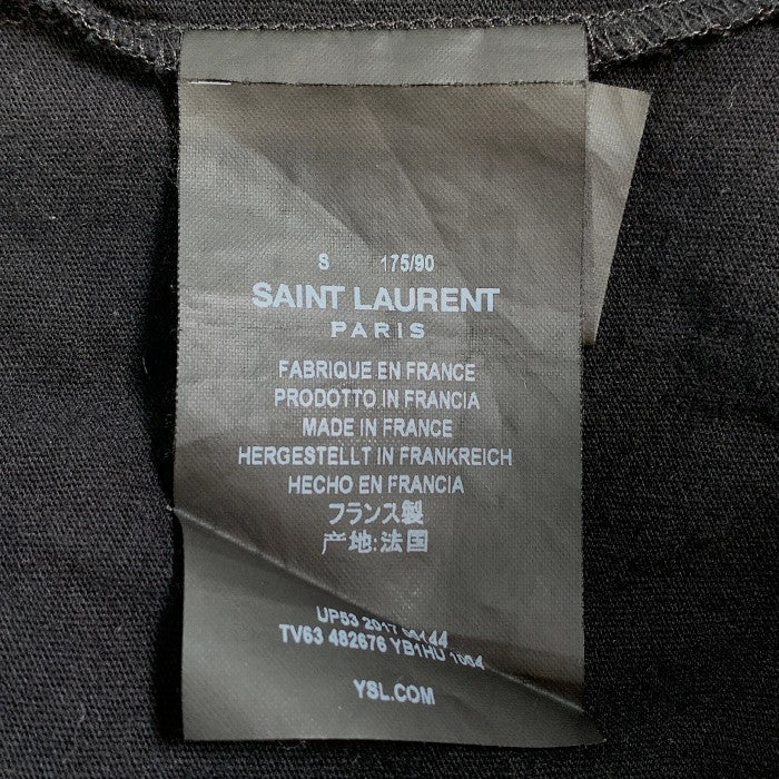 SAINT LAURENT PARIS サンローランパリ 17AW Smoking Lip Tee スモーキング リップ Tシャツ ブラック Size S 福生店