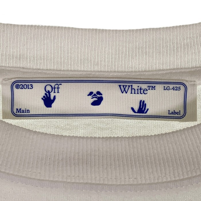 OFF-WHITE オフホワイト 21SS Blue Marker S/S Over Tee ブルーマーカー オーバーサイズ Tシャツ ホワイト OMAA038S21JER001 Size XS 福生店