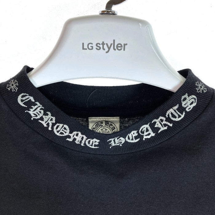 CHROME HEARTS クロムハーツ モックネックロゴ ダガーバックロゴ L/S Tee ブラック sizeM 瑞穂店