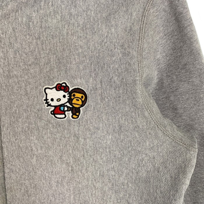 BABY MILO マイロ A BATHING APE アベイシングエイプ SANRIO サンリオ キャラクターズ フルジップスウェットパーカー グレー Size M 福生店