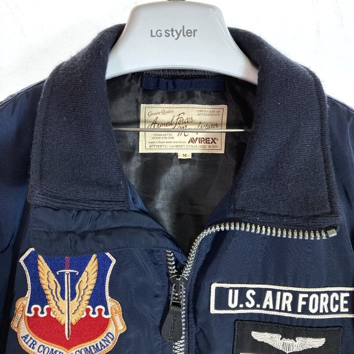 AVIREX アヴィレックス 6172140 U.S.A.F. 70th ANNIVERSARY TYPE MA-1JACKET  アメリカ空軍70周年記念 フライトジャケット ネイビー sizeM 瑞穂店