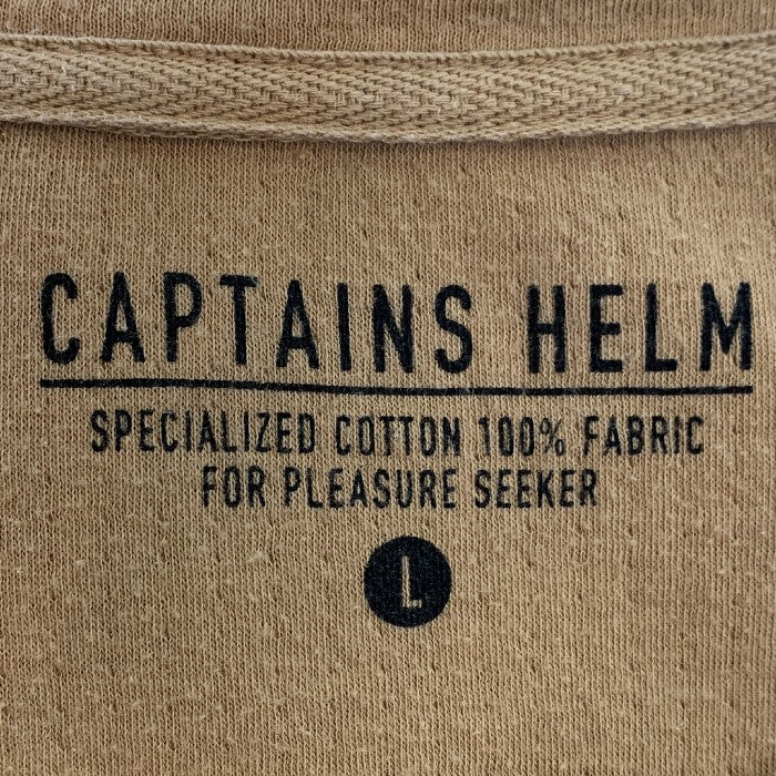 CAPTAINS HELM キャプテンズヘルム ポケット ロングスリーブTシャツ 加工 キャメル Size L 福生店