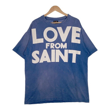 SAINT Mxxxxxx セントマイケル 22SS LOVE FROM SAINT プリントTシャツ ブルー Size XL 福生店