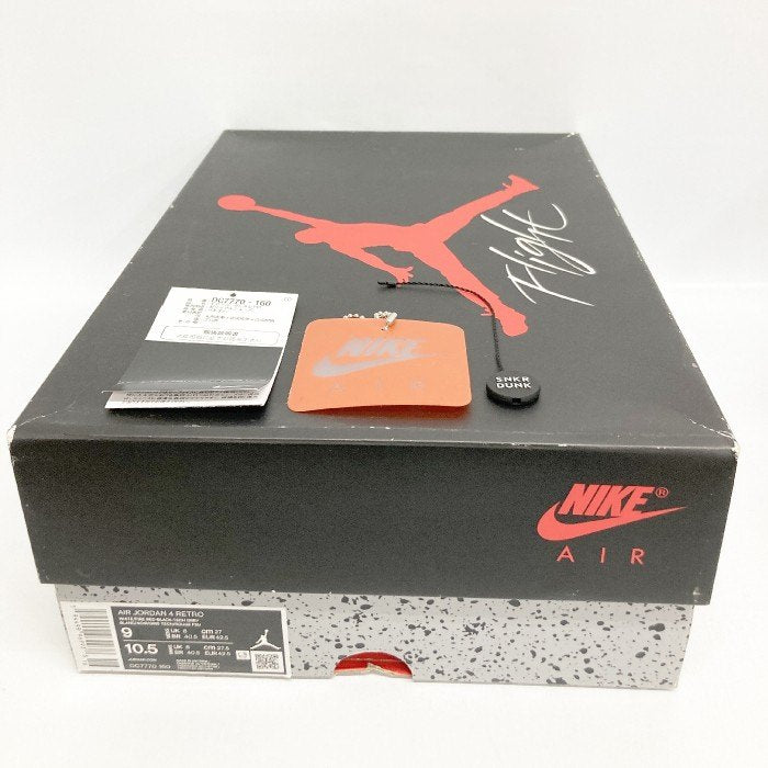 NIKE ナイキ DC7770-160 AIR JORDAN 4 RETRO FIRE RED 2020  エアージョーダン 4 レトロ ファイヤー レッド レッド/ホワイト size27cm 瑞穂店