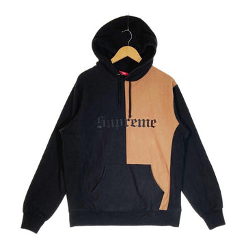 SUPREME シュプリーム 17FW Split Old English Hoodie スプリット オールド イングリッシュ フーディー ブラック sizeL 瑞穂店