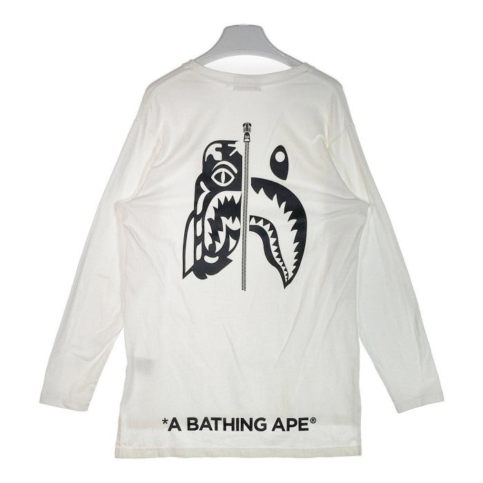 A BATHING APE アベイシングエイプ タイガー 虎 ロンT ホワイト sizeM 瑞穂店