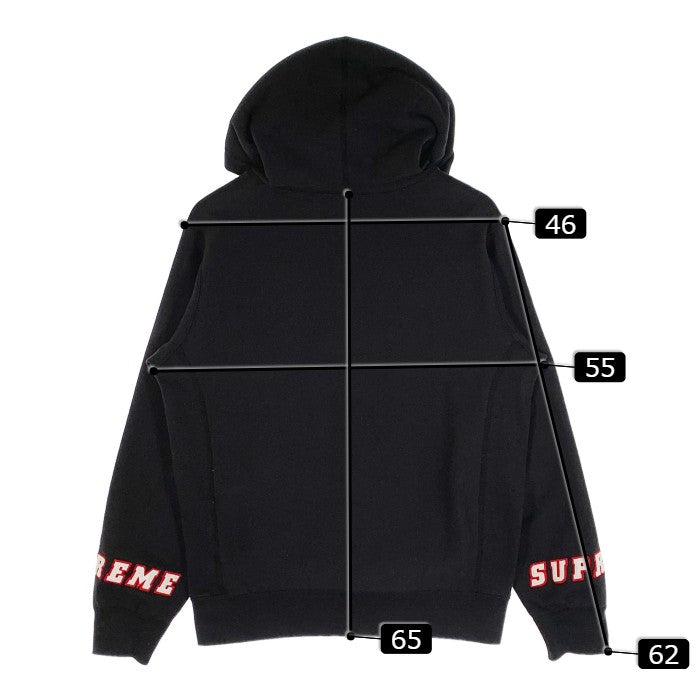 SUPREME シュプリーム 19SS Wrist Logo Hooded Sweatshirt リストロゴ プルオーバー スウェットパーカー ブラック Size S 福生店