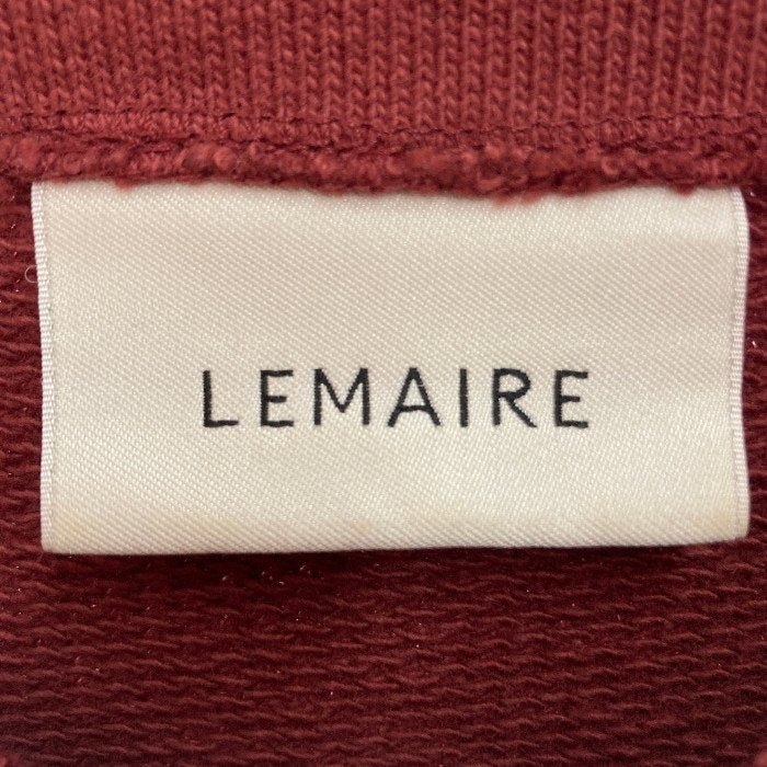 LEMAIRE ルメール 18AW ボートネック スウェットトレーナー バーガンディー Size M 瑞穂店