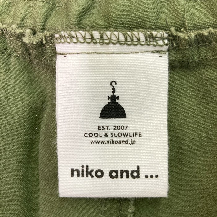niko and… ニコアンド ギャザーミリタリーサロペット NKB24545CF カーキ sizeF 瑞穂店